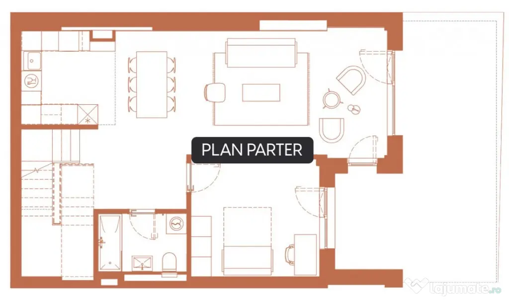 Apartament 4 camere 128.1 mp + gradina 28.1 mp + 8 mp in Hex - Cluj-Napoca (Cluj)
