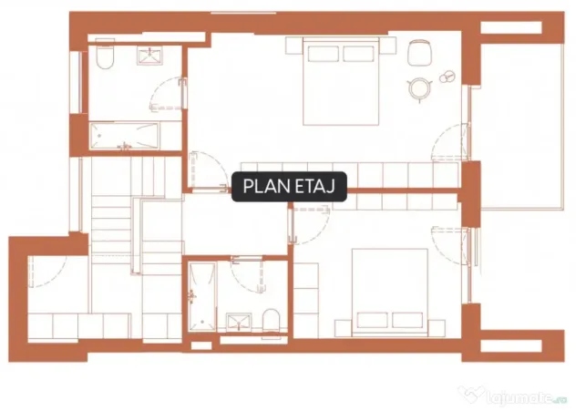 Apartament 4 camere 128.1 mp + gradina 28.1 mp + 8 mp in Hex - Cluj-Napoca (Cluj)