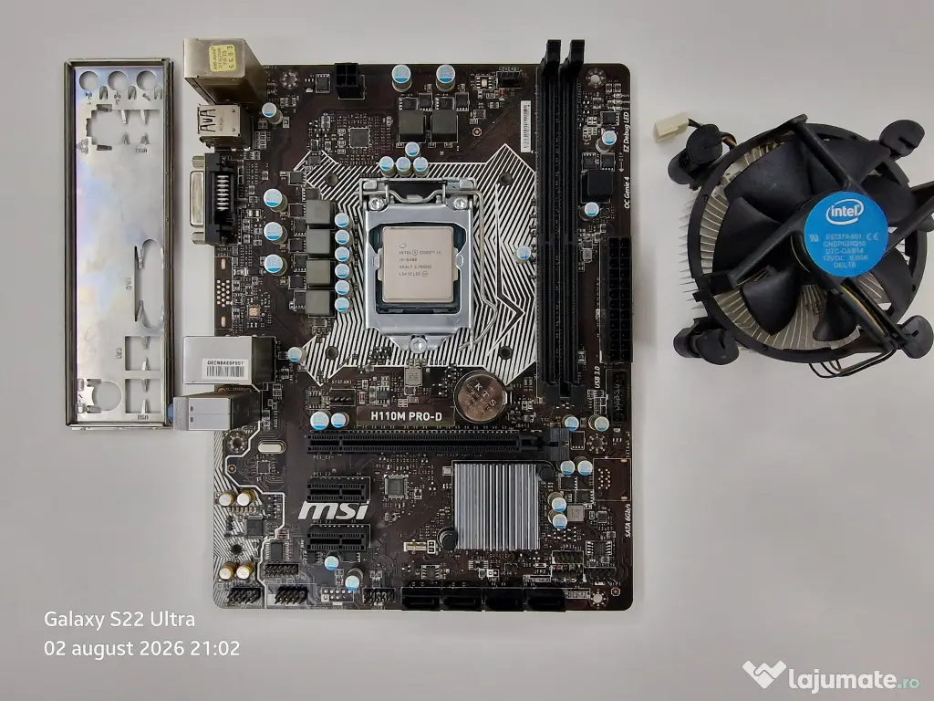 Kit Intel i5-6400 + MSI H110M PRO-D | 100% Funcțional | Ideal Home Server / NAS
