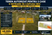 Teren intravilan 618 mp | Autorizație 2 case | Căpușu Mic 
