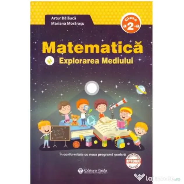Matematica si explorarea mediului clasa a 2-a + Brosura. Raspunsuri. Indicatii. Rezolvari - Artur Balauca
