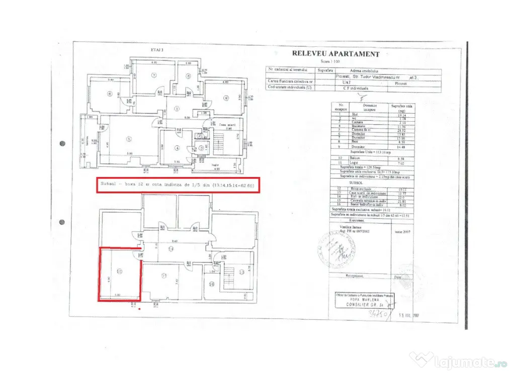 Apartament deosebit 4 camere etaj 3 din 4 - boxa - garaj - Ploiesti (Prahova)