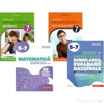 Pachet 4 carti Ma pregatesc pentru Evaluarea nationala 2027 Clasa a 8-a Limba si literatura romana si Matematica - Anton Negrila, Marinela Pantazi, Mi