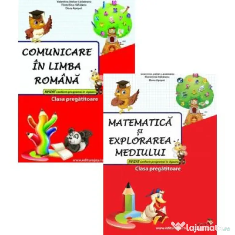Pachet 2 caiete Clasa Pregatitoare: Comunicare in limba romana si Matematica - Valentina Stefan-Caradeanu