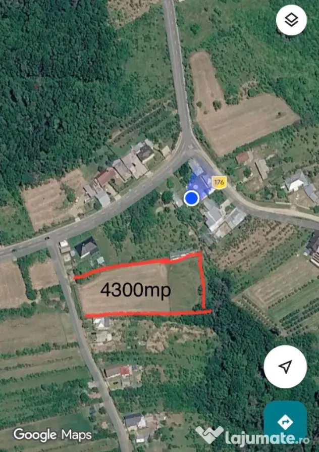 Proprietar - Vand teren 4300 mp (intravilan + extravilan) in comuna Cocu, Arges