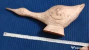 Gasca din lemn sculptata manual 35 cm. lungime