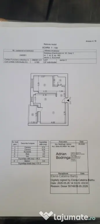 Apartament 2 camere, 46mp, zona Complex Baicului, 143.000euro - Bucuresti (Bucuresti-Ilfov)