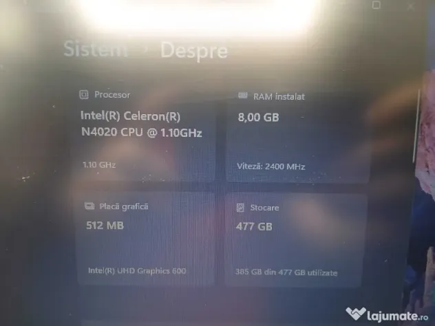 Lenovo V15-IGL (82C3) gri Ecran: 15.6" Full HD IPS Procesor: Intel Celeron N4020 ID_1991
