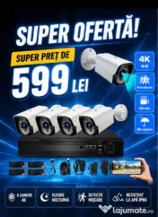 Vindem si Montam Camere Supraveghere Video KIT Complet 4/8/12 CAMERE 