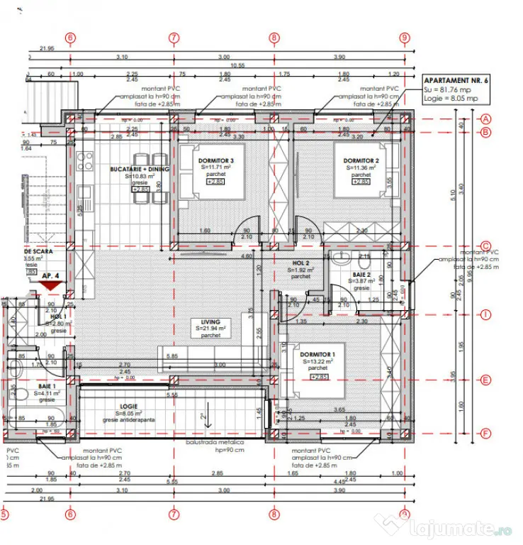 0% Comision, Apartament Nou cu 4 camere, zona livada Meses. - Zalau (Salaj)