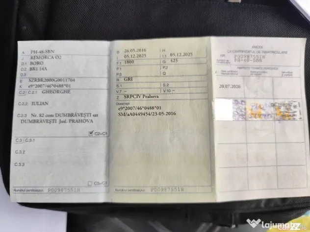 Remorca Platforma 1 Axa An 2016 Acte la zi - Ploiesti (Prahova)