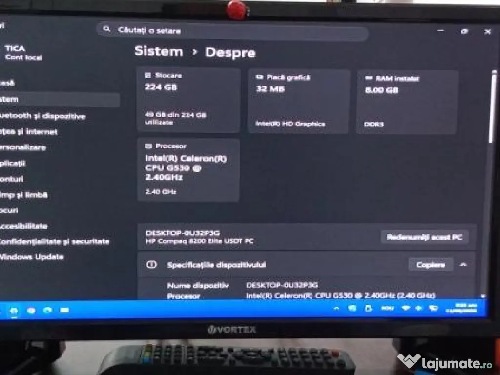 Mini Desktop HP robust și performant/pachet