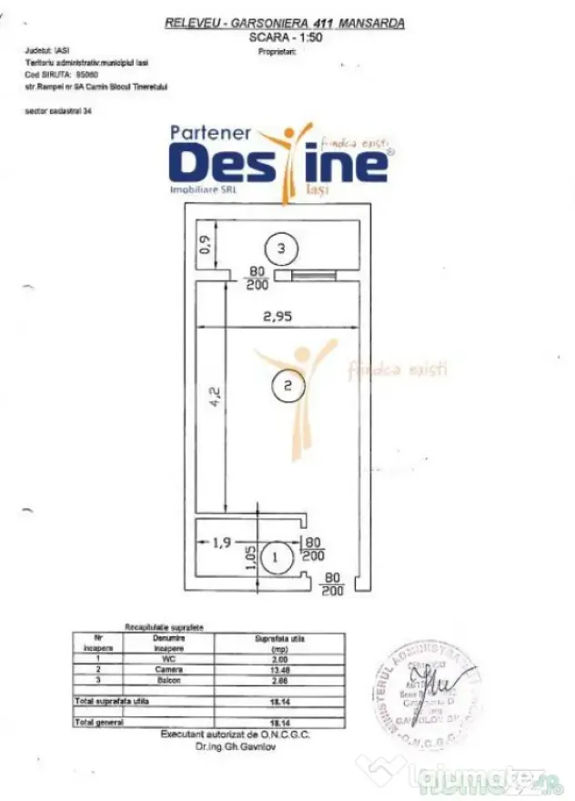 Cameră de cămin 18 mp la doar 10 minute de Copou - Iasi (Iasi)