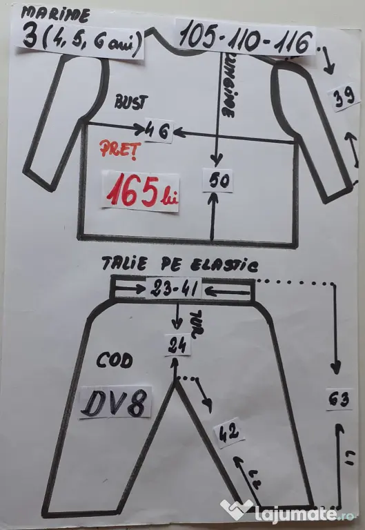 Costum Dovlecel pentru copii 4-5-6-7,165 lei