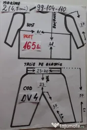 Costum Dovlecel pentru copii 4-5-6,165 lei 