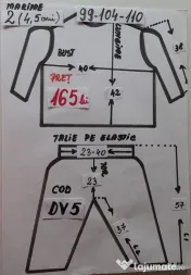 Costum Dovlecel pentru copii 4-5-6,165 lei 