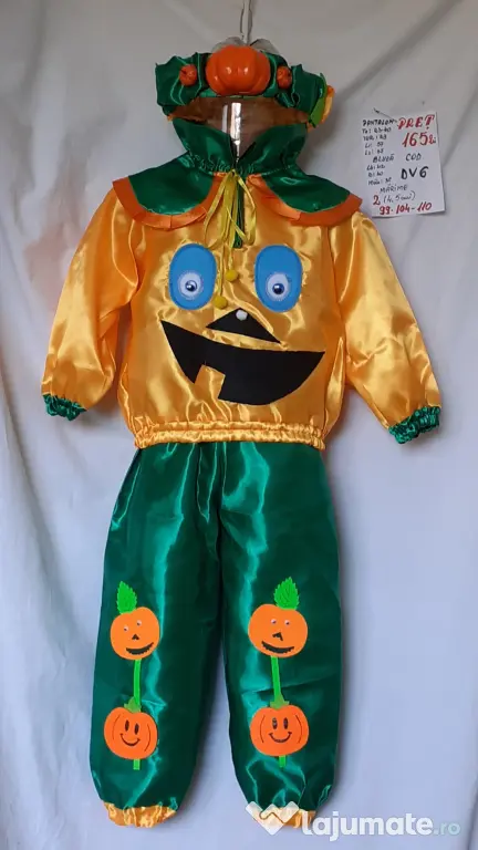 Costum Dovlecel pentru copii 4-5-6-7,165 lei