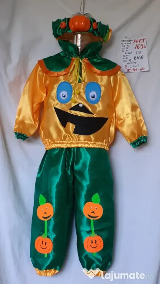 Costum Dovlecel pentru copii 4-5-6-7,165 lei