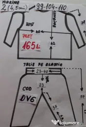 Costum Dovlecel pentru copii 4-5-6,165 lei 