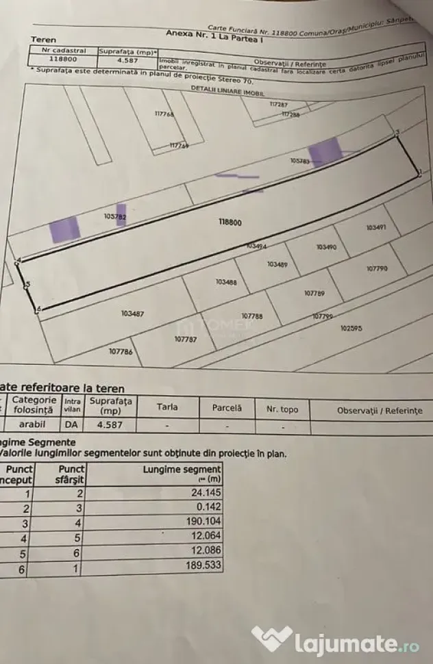Teren Sanpetru str.Lanul cu Lavanda - Sanpetru (Brasov)