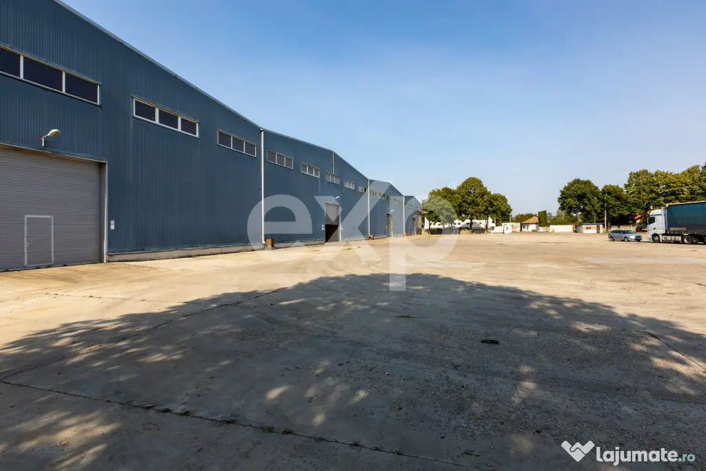 DE ÎNCHIRIAT | Ansamblu industrial 2 hale 4.400 mp | Calea - Margineni (Bacau)