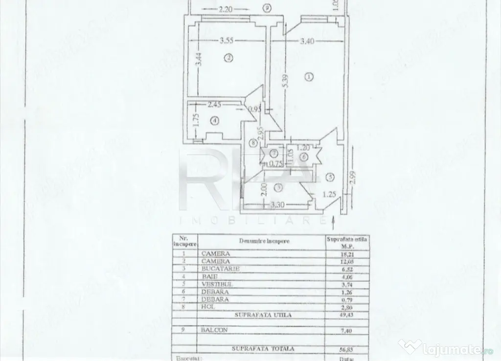 2 camere, 2/10, anvelopat, 57mp-Lujerului - Bucuresti (Bucuresti-Ilfov)