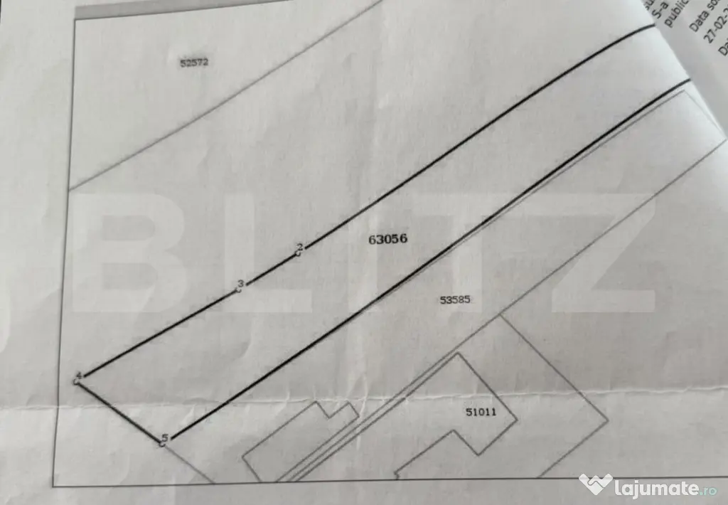 Teren de vânzare – Poiana, strada Principală - Turda (Cluj)