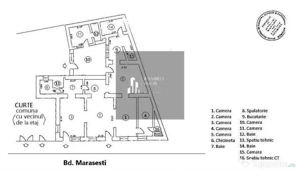Apartament 146mp -7 camere - Bulevadul Marasesti - comercial birouri - - Bucuresti (Bucuresti-Ilfov)