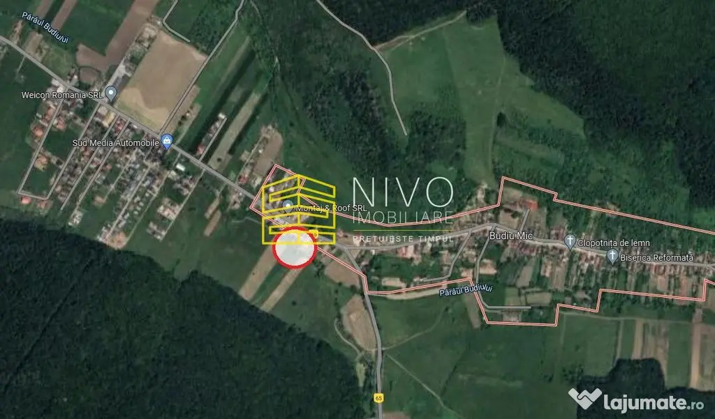 Teren intravilan - Budiu Mic - Str. Principală - Budiu Mic (Mures)