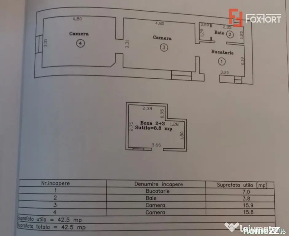 Apartament 2 camere, renovat complet, curte comuna - Timocul - Timisoara (Timis)