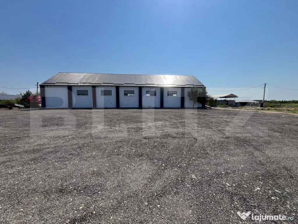 Hală industrială 370 mp + teren 10.000 mp | DN72, Suta Sea - Targoviste (Dambovita)