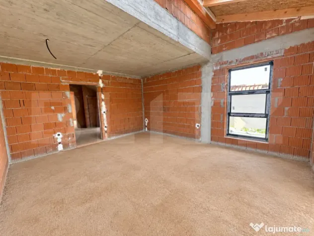 Duplex la roșu - 120 mp utili - Teren 470 mp zona Paulesti - Paulesti (Satu-Mare)