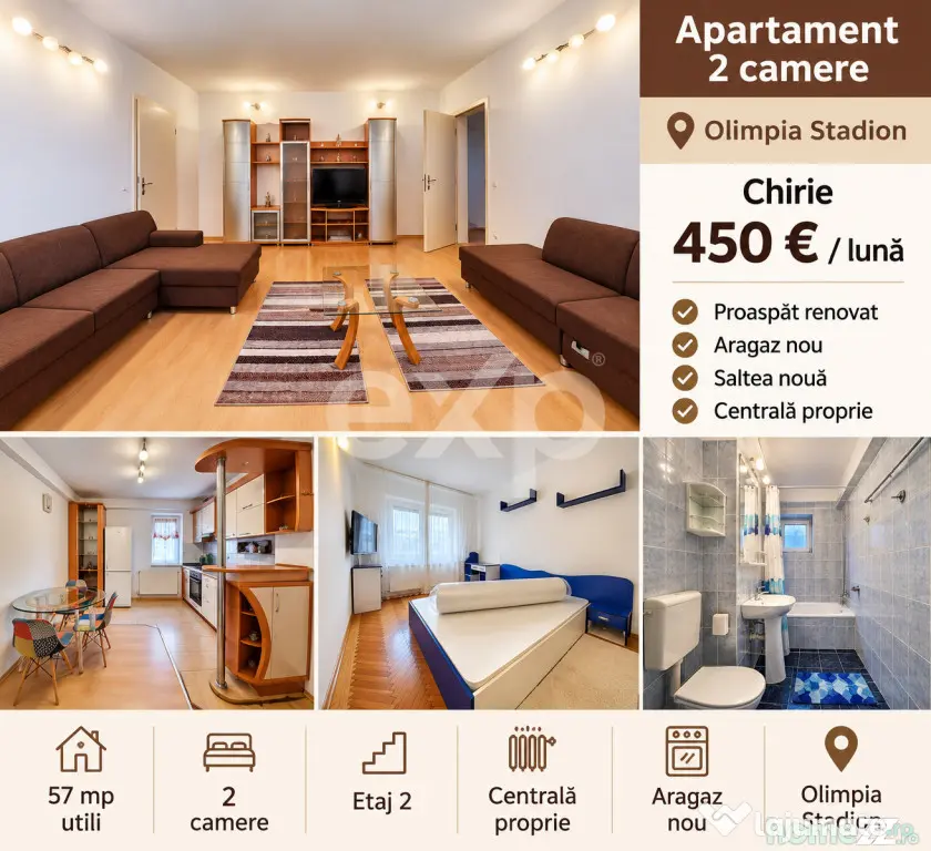 Apartament 2 camere Olimpia Stadion - Timisoara (Timis)