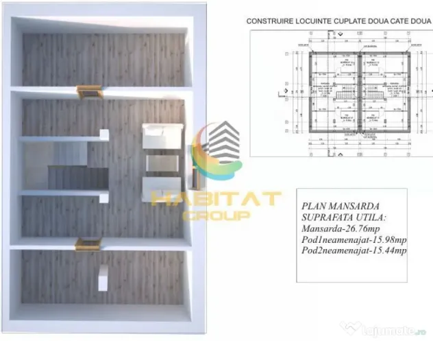 Vila individuala - 6 camere- acte gata - Popesti Leordeni (Bucuresti-Ilfov)