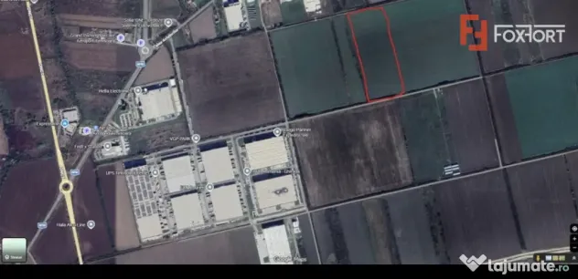 Teren de vanzare zona VGP Park, 23.020 mp, front stradal 58 - Ghiroda (Timis)