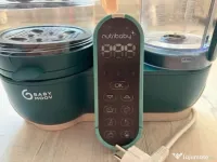 Robot multifunctional pentru gatit 6 in 1 Babymoov Nutribaby+, Opal Green 