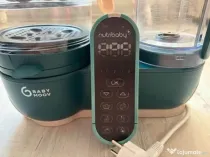 Robot multifunctional pentru gatit 6 in 1 Babymoov Nutribaby+, Opal Green