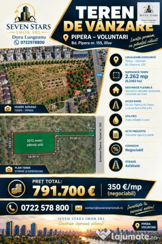 Vanzare Teren 2262 mp, Oxford Garden - Bucuresti (Bucuresti-Ilfov)