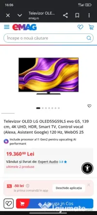 Tv LG OLED55G59LS 