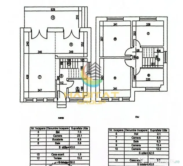 Vila tip duplex / p+1+pod / 3 domitoare - Berceni (Bucuresti-Ilfov)