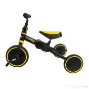 Tricicleta pliabila 2 in 1 pentru copii, reglabila, negru-galben / ZTS8482 