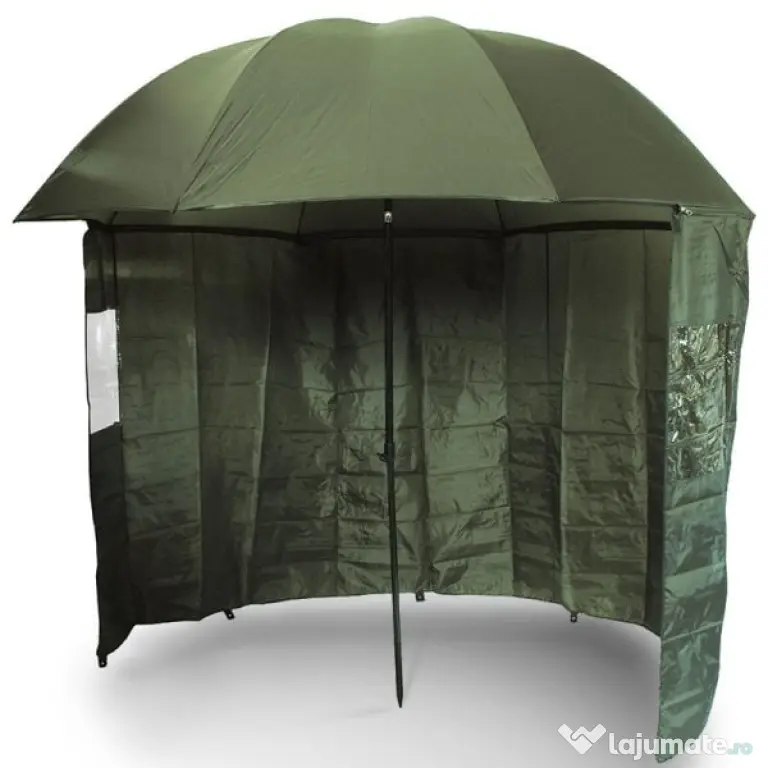 Umbrela cu paravan, NGT Standard Green Brolly, diametru 220cm