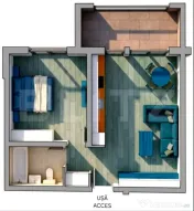 Apartament 2 camere, 46 mp, zona Giroc, pret cu TVA Inclus