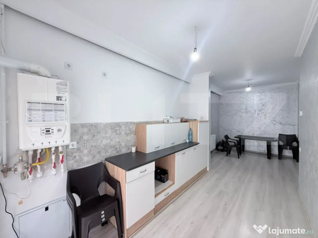 Apartament 3 camere, 56 mp, gradina 34 mp, parcare, zona Cet - Floresti (Cluj)
