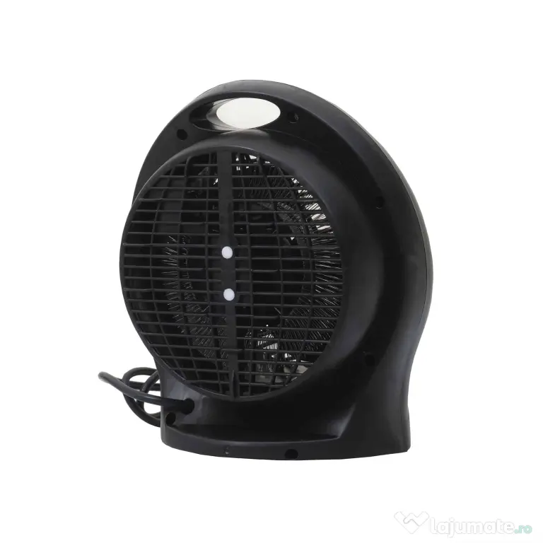 Aeroterma neagra cu 2 nivele de putere 1000/2000w, termostat reglabil / ZLN 6172