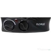Aeroterma neagra cu 2 nivele de putere 1000/2000w, termostat reglabil / ZLN 6172