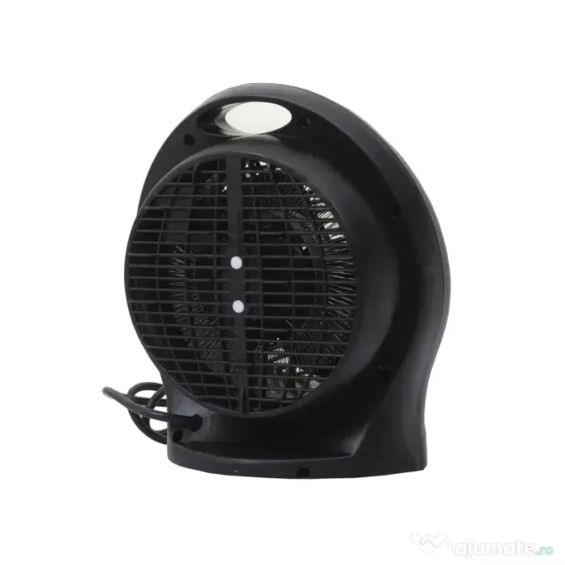 Aeroterma neagra cu 2 nivele de putere 1000/2000w, termostat reglabil / ZLN 6172