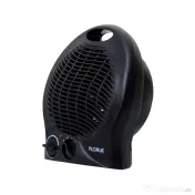 Aeroterma neagra cu 2 nivele de putere 1000/2000w, termostat reglabil / ZLN 6172