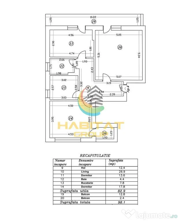 Apartament 3 Camere Decomandat 98.1Mp Sector 4 Grand Arena - Bucuresti (Bucuresti-Ilfov)