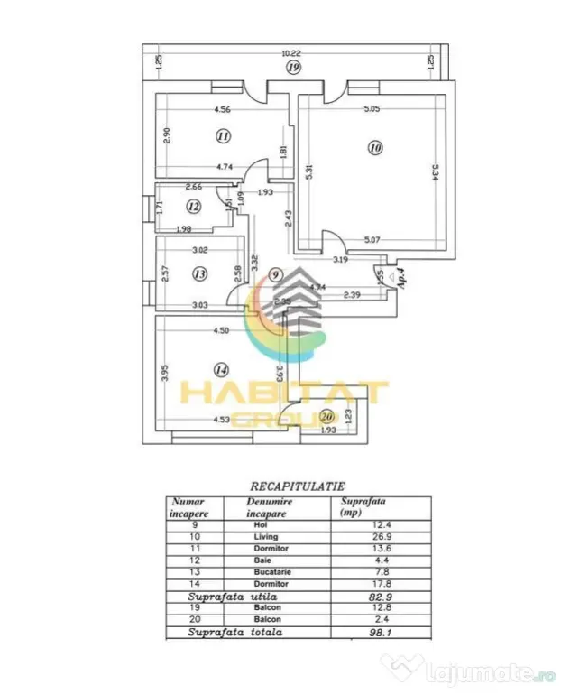 Apartament 3 Camere Decomandat 98.1Mp Sector 4 Grand Arena - Bucuresti (Bucuresti-Ilfov)
